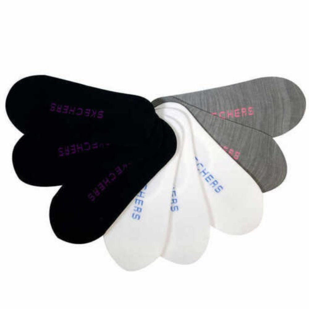 skechers Womens Invisible No Show Liners Socks 8 p - Picture 2 of 12